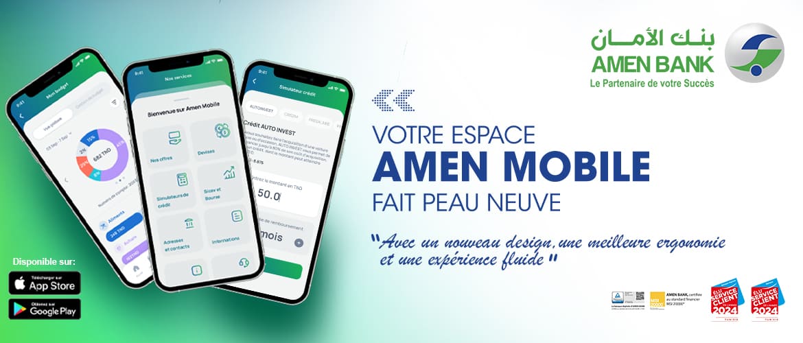 AMEN BANK révolutionne la banque mobile : Découvrez la toute nouvelle application AMEN Mobile