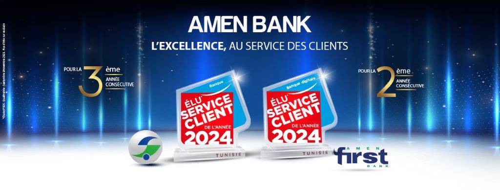 AMEN BANK et AMEN First Bank remportent le prestigieux label «Elu Service Client De l’Année 2024»